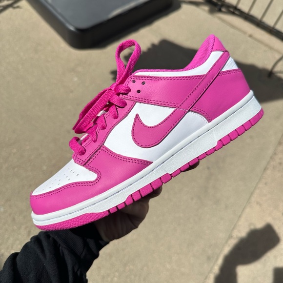 Nike Shoes - Nike Dunk Low Pink White Active Fuscia 💕